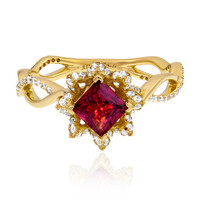 9K Rubellite Gold Ring (de Melo)
