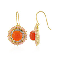 Carnelian Silver Earrings