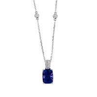 14K AAA Tanzanite Gold Necklace (CIRARI)