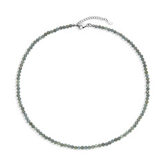 Green apatite Silver Necklace