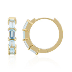 Sky Blue Topaz Silver Earrings