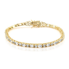 White Topaz Silver Bracelet