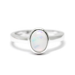 Welo Opal Silver Ring