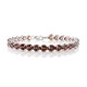 Mozambique Garnet Silver Bracelet