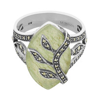 Aventurine Silver Ring