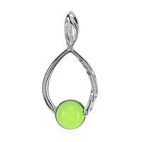 Colombian green Amber Silver Pendant