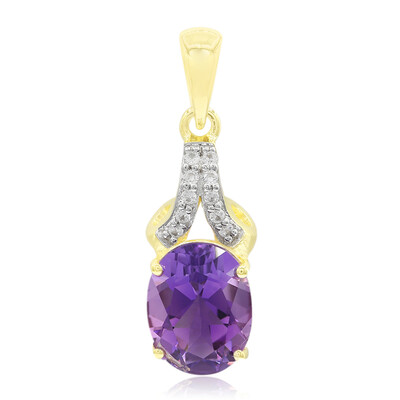9K Moroccan Amethyst Gold Pendant
