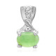 Imperial Chrysoprase Silver Pendant