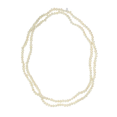 Freshwater pearl Silver Necklace (TPC)