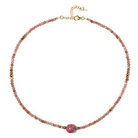 Rhodonite Silver Necklace