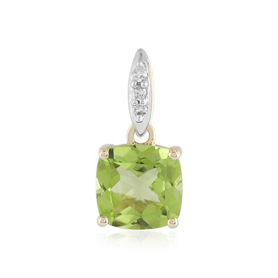 9K Peridot Gold Pendant