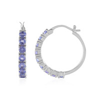 Tanzanite Silver Earrings