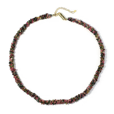 Fancy Tourmaline Silver Necklace