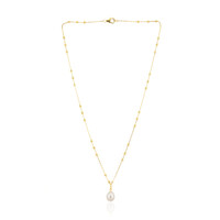 White Freshwater Pearl Silver Necklace