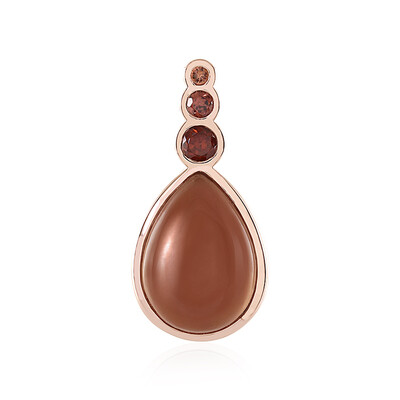 Chocolate Moonstone Silver Pendant (KM by Juwelo)