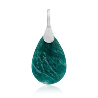 Amazonite Silver Pendant