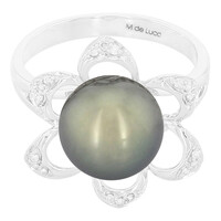 10K Tahitian Pearl Gold Ring