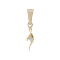 9K SI1 (H) Diamond Gold Pendant