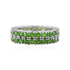 Russian Diopside Silver Ring