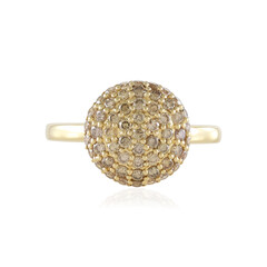9K I2 Champagne Diamond Gold Ring (de Melo)