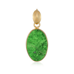 Uvarovite Silver Pendant