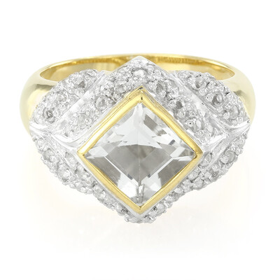 Glacier Topaz Silver Ring