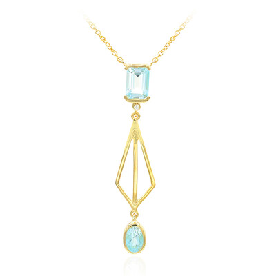 Sky Blue Topaz Silver Necklace