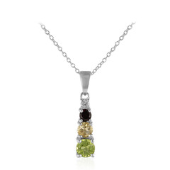 Burmese Peridot Silver Necklace