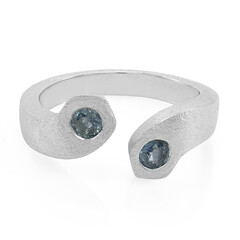 Laos Sapphire Silver Ring