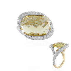 9K Ouro Verde Quartz Gold Ring (SUHANA)