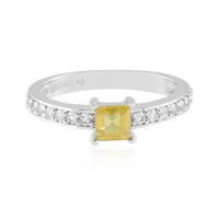 Madagascar Yellow Sapphire Silver Ring