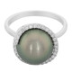 10K Tahitian Pearl Gold Ring (M de Luca)