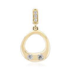 9K SI1 (G) Diamond Gold Pendant