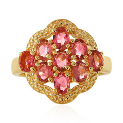Pink Tourmaline Silver Ring