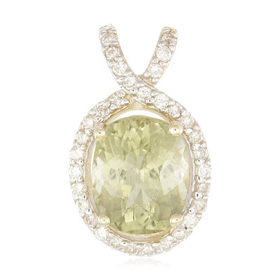9K Cuprian Tourmaline Gold Pendant