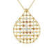 Champagne Zircon Silver Necklace (KM by Juwelo)