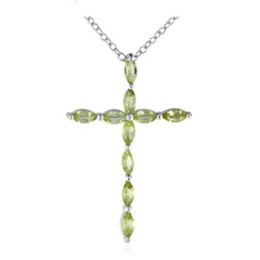 Peridot Silver Necklace
