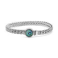 Abalone Shell Silver Bracelet (Nan Collection)