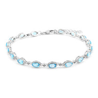 Swiss Blue Topaz Silver Bracelet