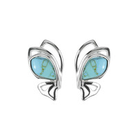 Turquoise Silver Earrings