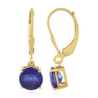 Madagascar Blue Sapphire Silver Earrings