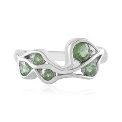 Chrome Apatite Silver Ring