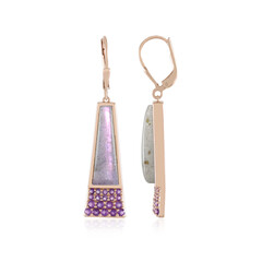 Purple Maniry Labradorite Silver Earrings (KM by Juwelo)