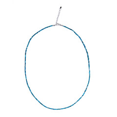 Neon Blue Apatite Silver Necklace