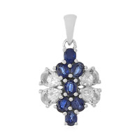 White Topaz Silver Pendant