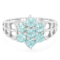 Blue Apatite Silver Ring