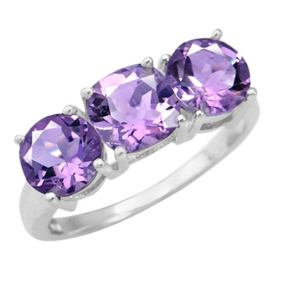 Amethyst Silver Ring