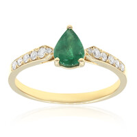14K AAA Zambian Emerald Gold Ring (CIRARI)