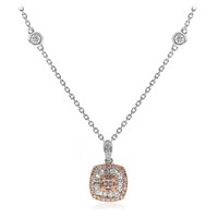 14K I1 Pink Diamond Gold Necklace (CIRARI)