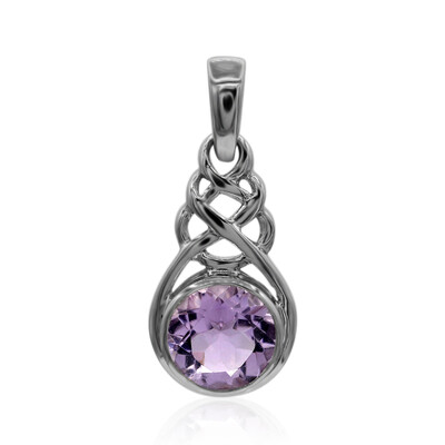 Rose de France Amethyst Silver Pendant
